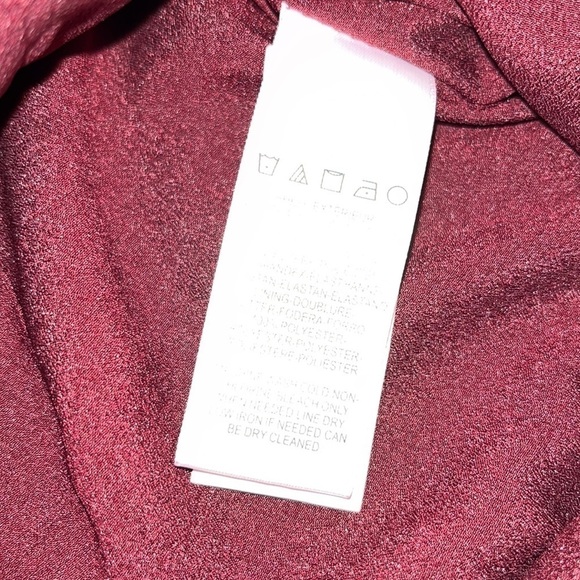 Dress The Population Julian Crepe Off The Shoulder Wide Leg Jumpsuit Burgundy S - Picture 10 of 11